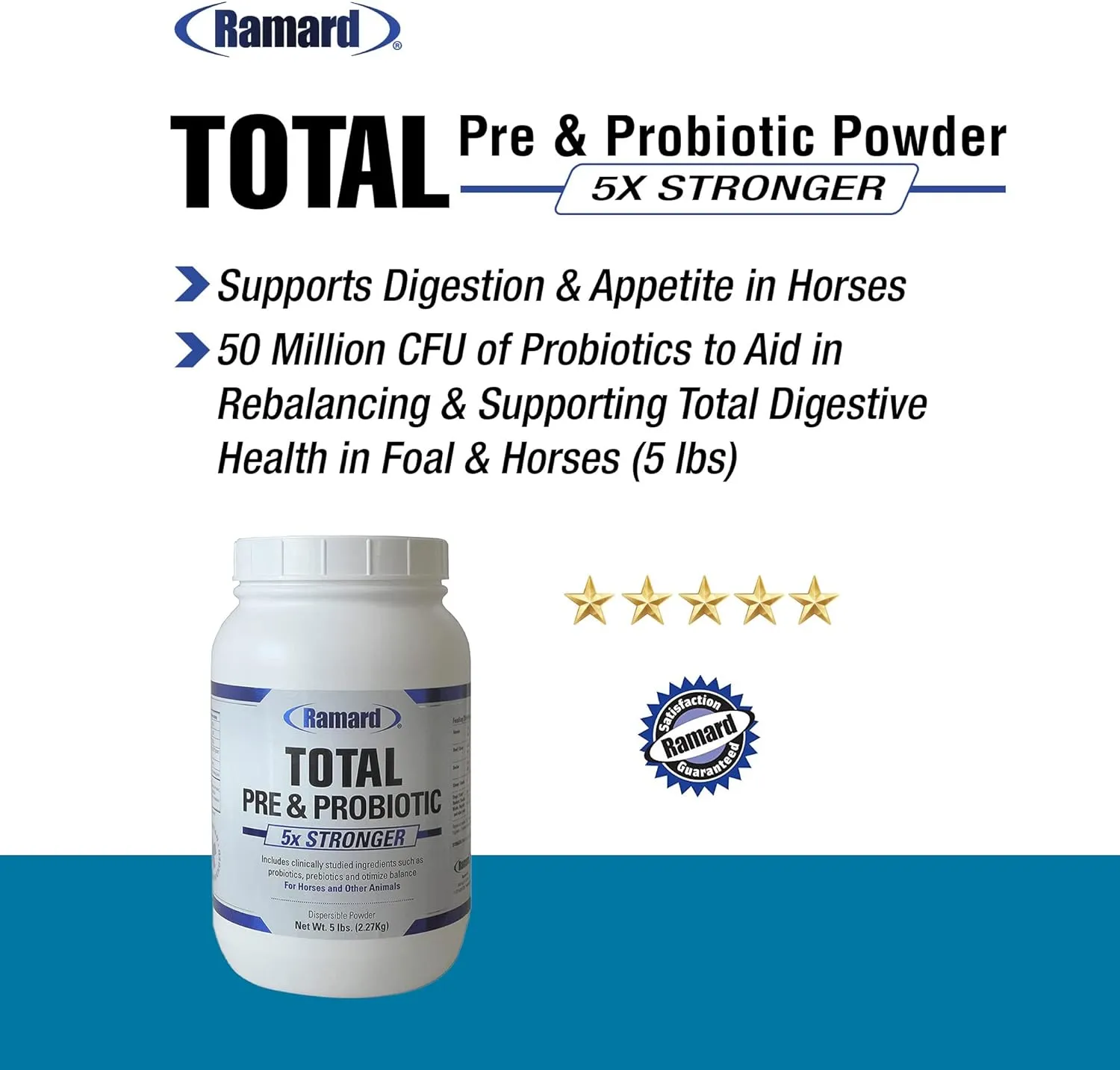 Ramard Total Pre & Probiotics Powder For Horses (8.5 oz)