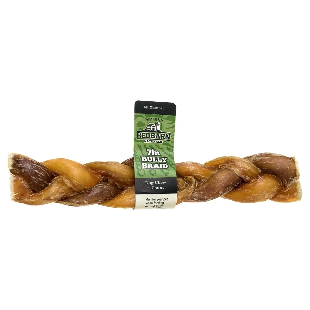 Redbarn Braided Bully Stick Dog Treats