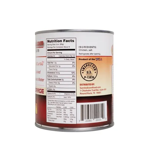 Single Canned Chicken - 28oz. Can