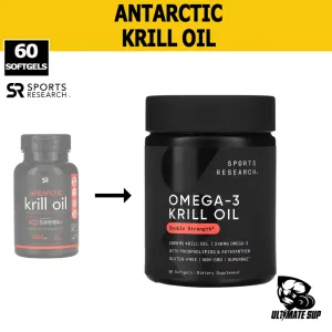 Sports Research, Antarctic Krill Oil with Astaxanthin, 60 Softgels