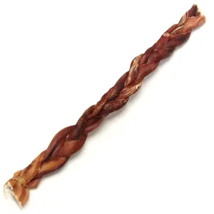 Tuesday's Natural Dog Company Odor Free Braided Bully Stick Dog Treat