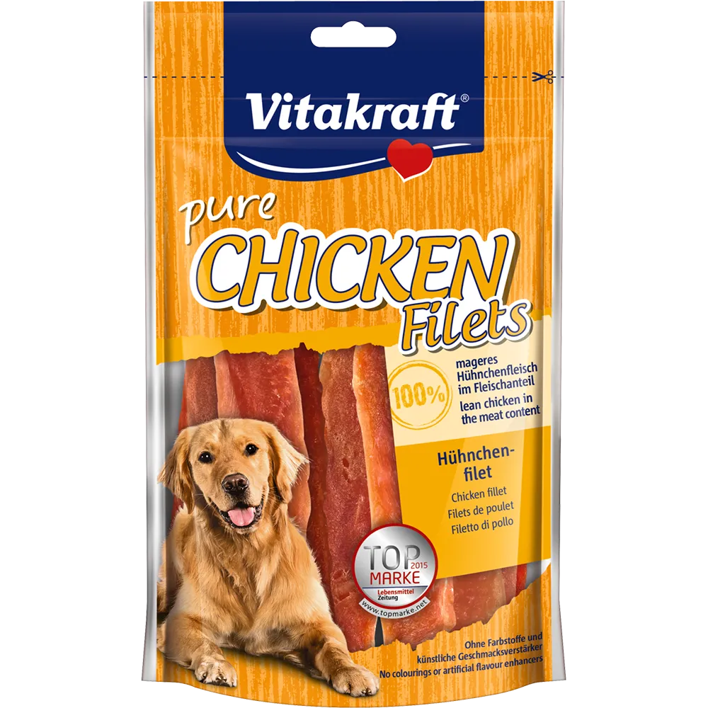 Vitakraft Dog Treats Pure Chicken Fillets 80g