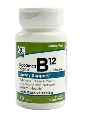 Vitamin B12 | Energy Support | 5,000mcg | 30 Sublingual Tablets