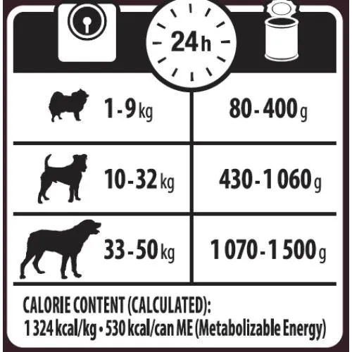 Wellness Core 95% Beef with Broccoli Wet Adult Grain Free Wet Dog Food 6 x 400g