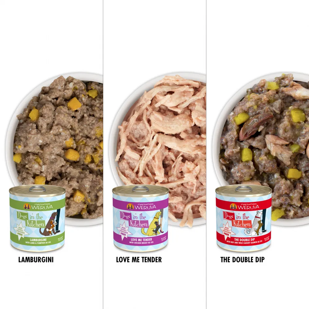 Weruva Dogs in the Kitchen Grain Free Doggie Dinner Dance! Variety Pack Canned Dog Food