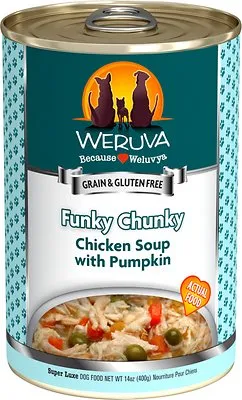 Weruva Funky Chunky Chicken Soup with Pumpkin Canned Dog Food