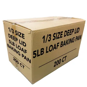 *WHOLESALE* ALUMINUM LID FOR 5 LB LOAF BAKING PAN 12.5" X 6.5" | 200 ct/case