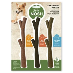 Zeus NOSH CHEW STICKS Chew Toy - Tasty Trio 3-pack