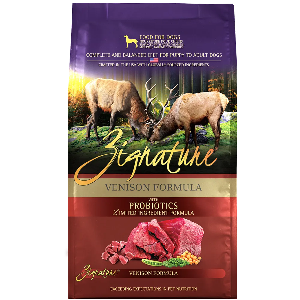 Zignature Dog Venison Formula 25lb